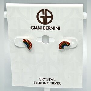 Giani Bernini Sterling Silver Small Rainbow Stud Earrings